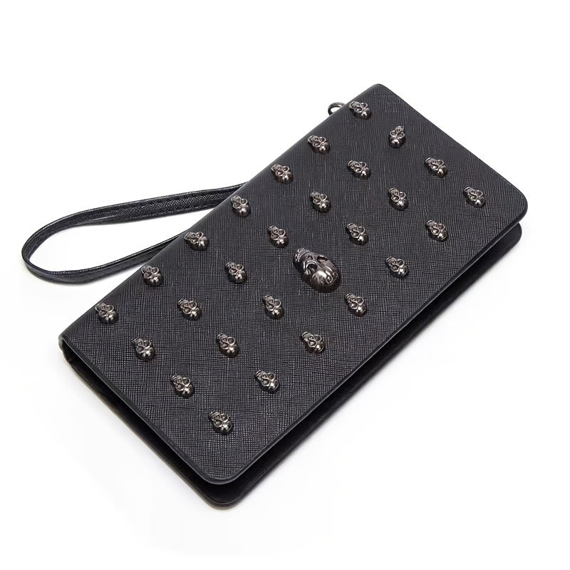 Gothic Skull Card Holder Coin Purse Clutch & Wallet
