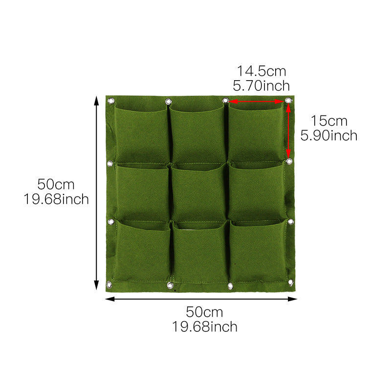 Vertical Garden Wall Planters Set of 9 for Indoor & Outdoor Decor