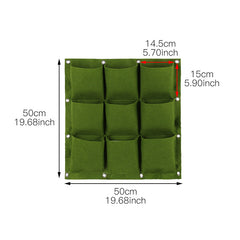 Vertical Garden Wall Planters Set of 9 for Indoor & Outdoor Decor