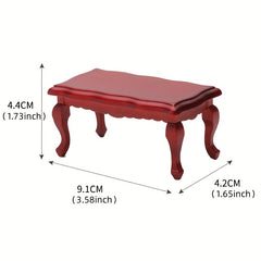 Mini Curved Surface Tea Table Model Furniture