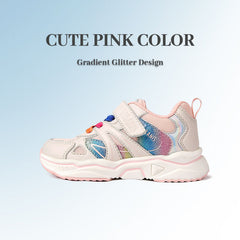 TARANIS Glitter Baby Girls Sneakers Breathable Ultra Light Non slip Kids Shoes