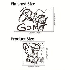 Gamepad Wall Sticker Easy Room Decor for Bedroom and Living Room