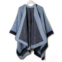 Flower Print Shawl Plaid Long Winter Warm Shawl
