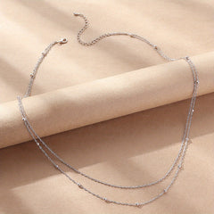 Layered Belly Body Chain Metal Bead Waist Chain Summer Beach Jewelry