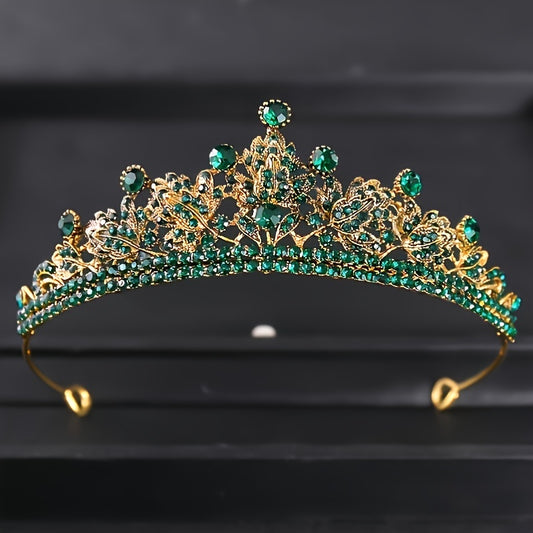 Baroque Vintage Tiara Headband Bridal Wedding Rhinestone Crown Hair Hoop