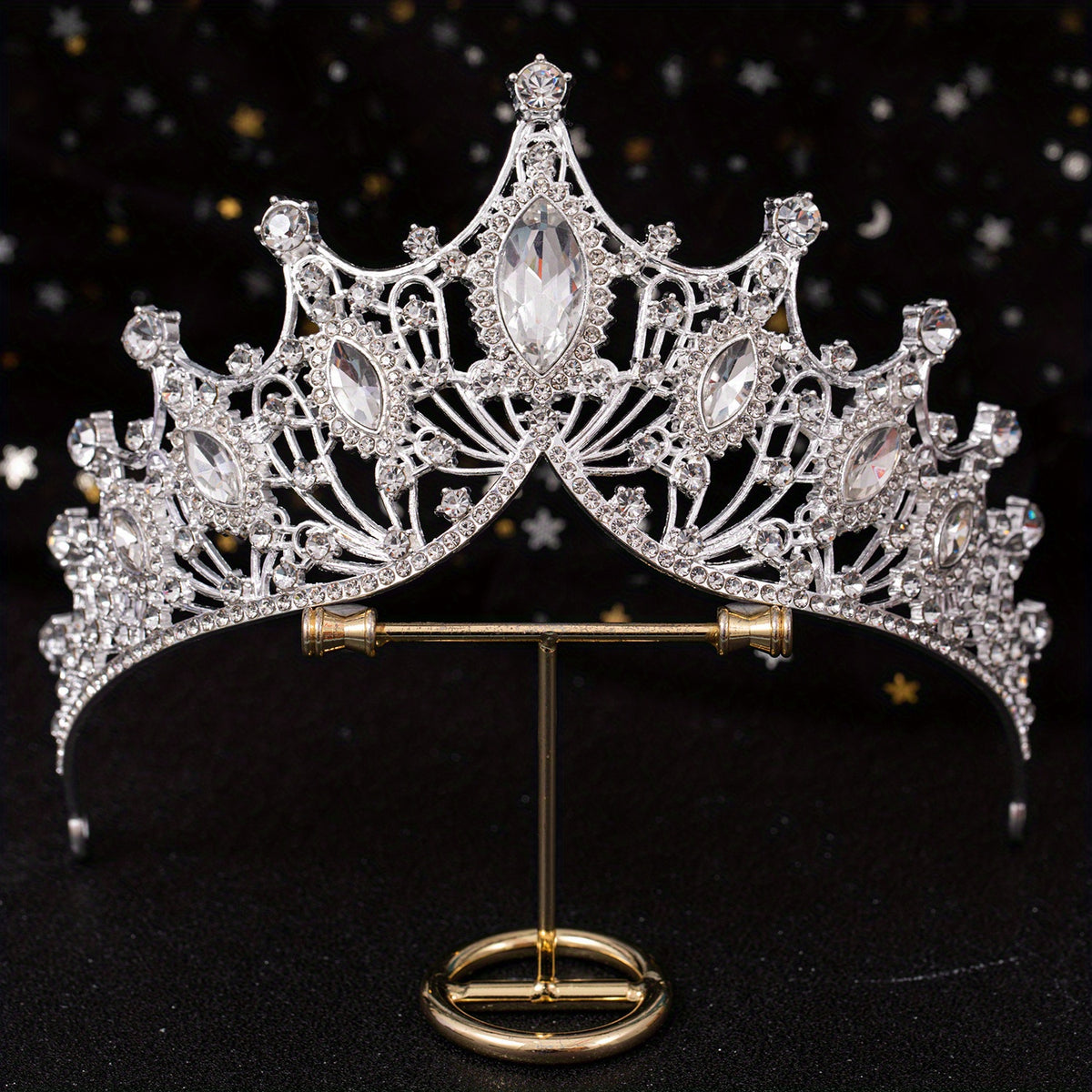 Crystal Rhinestone Bridal Tiara Crown Wedding Hair Accessory