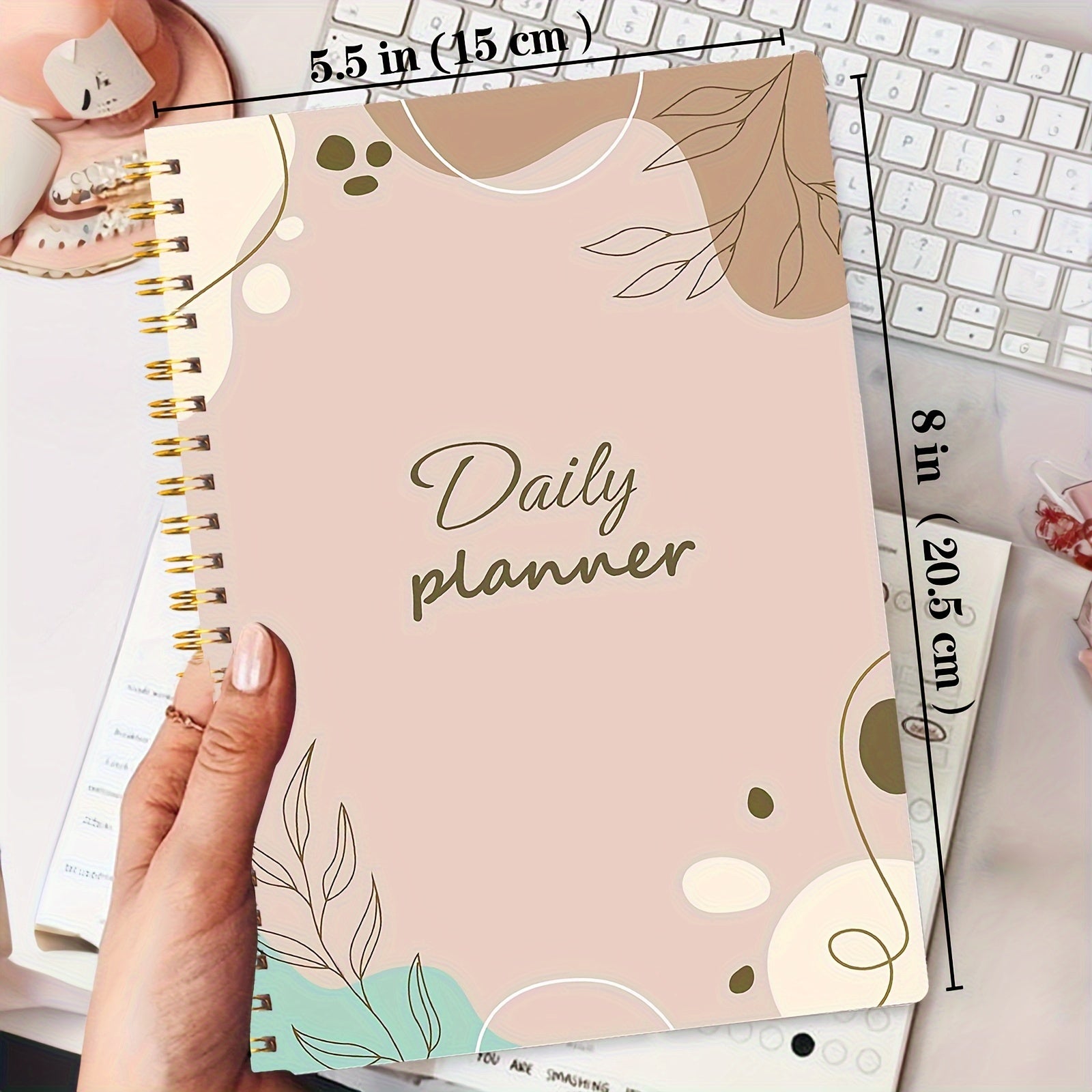 BUBU Daily Planner Undated Hourly Schedule Notebook With To Do List