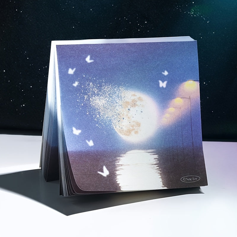 100pcs Sticky Note Book Lost Weight Flow Trace Dream Student Note Paper 80mm