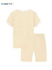 2pc Toddler Girls Cartoon Graphic Pajama Set