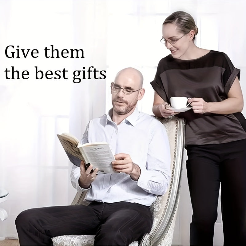 Foldable Reading Glasses Portable Anti Light Spring Hinge Readers Glasses Case