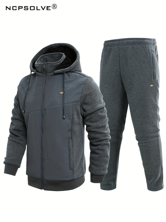 Men's Active Hooded Jacket & Stretch Pants Set