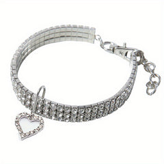 Sparkling Heart Pet Necklace - Perfect Accessory for Furry Friends