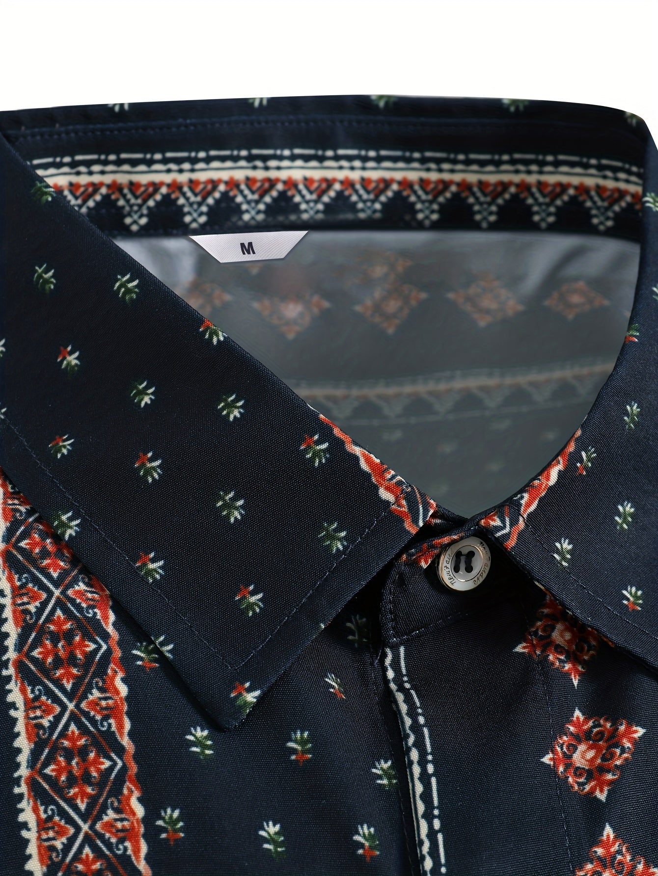 Men's Hawaiian Vintage Striped Shirt Button Up Short Sleeve Shirt