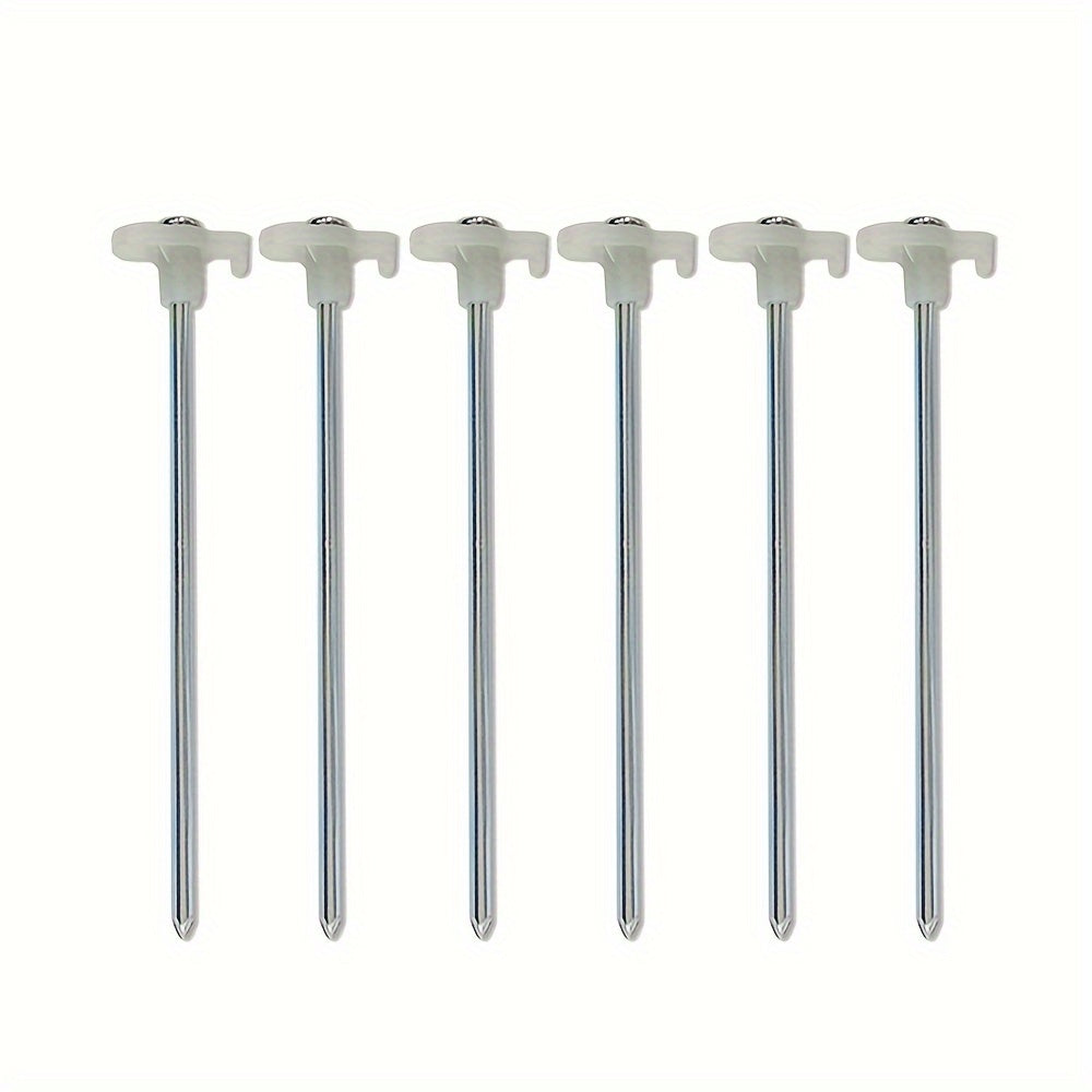 6pcs Fluorescent Luminous Canopy Ground Nails Tent Pegs Stakes