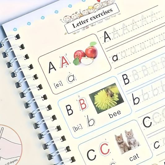 4pcs Handwriting Practice Books with Pen & Paper