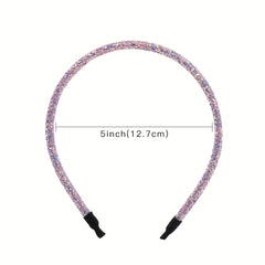 5pcs Girls Sequin Headband Hair Accessories Holiday Gift