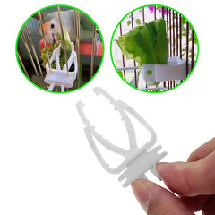 Heyous Bird Cage Food Holder Clips for Parrot Fruit & Vegetable Feeder