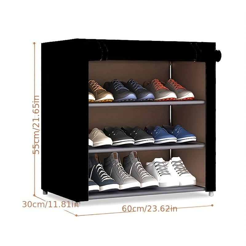 Pull Shoe Cabinet Shoe Rack Dustproof Shoes Storage Rack Easy to Assemble