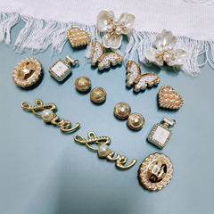 16pcs Butterfly & Flowers Shoe Charms For Clogs Garden Shoes DIY Accessories
