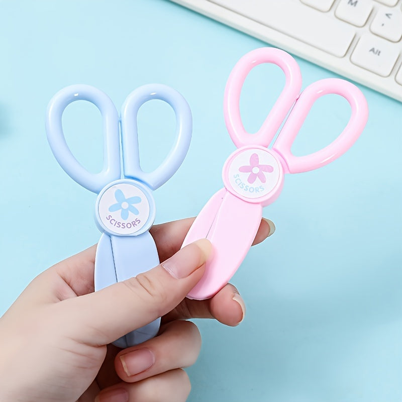 2 Sets Preschool Round-headed Safety Scissors