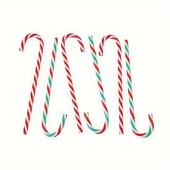 Acrylic Crutch Christmas Tree Decoration Set - 3pcs
