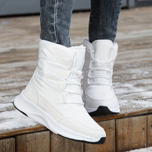 Women's Winter Snow Boots Faux Fur Lining Mid Calf Outdoor Hiking