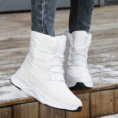 Women's Winter Snow Boots Faux Fur Lining Mid Calf Outdoor Hiking