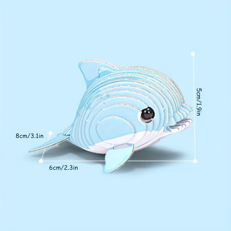 3D Marine Animals Paper Puzzle Educational Toys Sharks And Dolphins