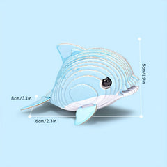 3D Marine Animals Paper Puzzle Educational Toys Sharks And Dolphins