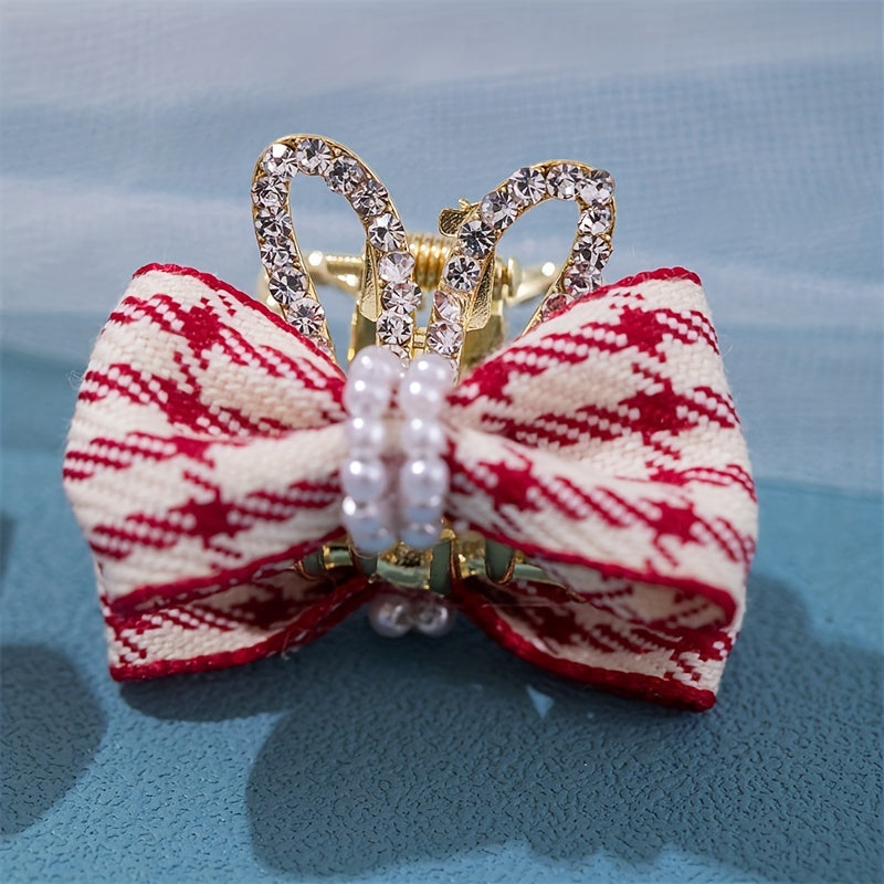 Double Sided Butterfly Bow Rabbit Ear Crown Hair Clip