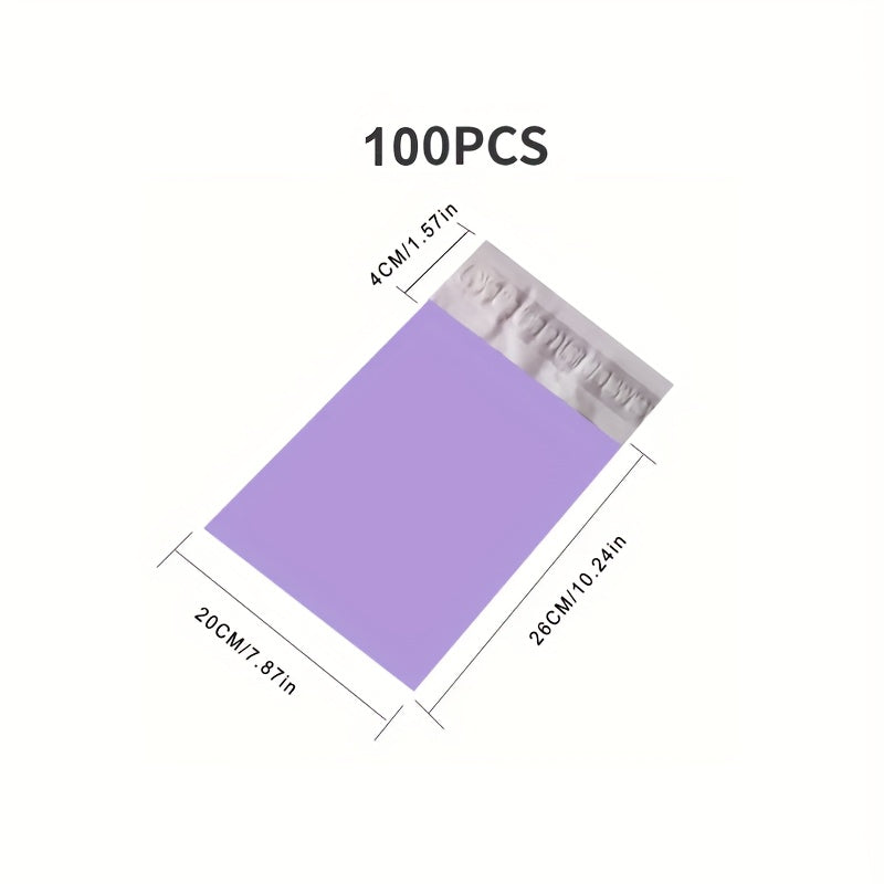 50pcs Purple Mailer Bags Self-seal Mailing Express Bag Envelope Packaging