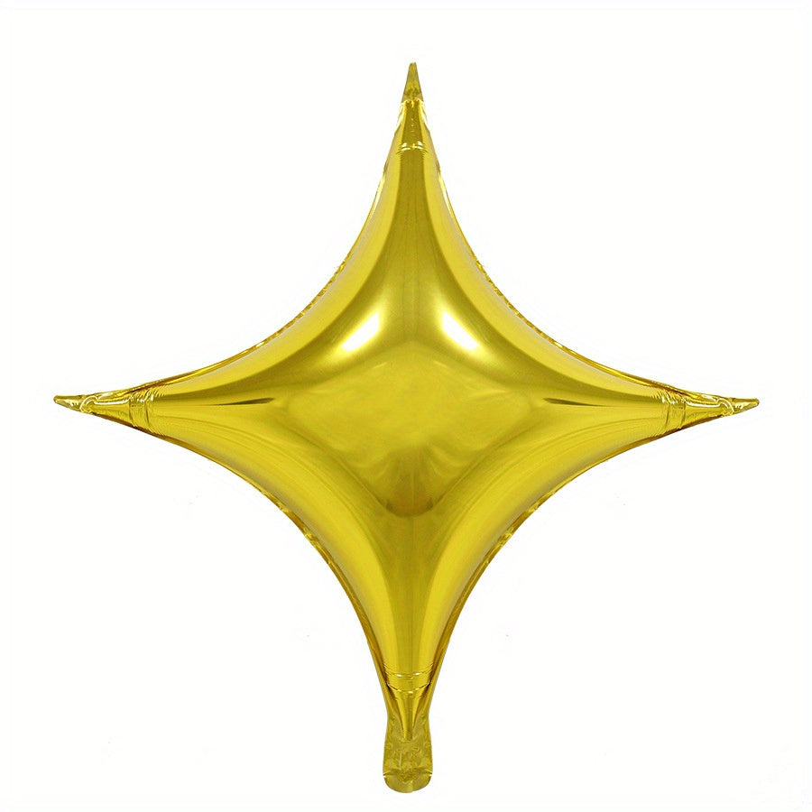 5pcs 10 Inch Four-pointed Star Mylar Balloons Birthday Wedding Party Decor
