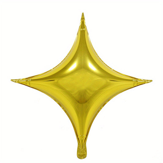 5pcs 10 Inch Four-pointed Star Mylar Balloons Birthday Wedding Party Decor