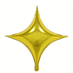 5pcs 10 Inch Four-pointed Star Mylar Balloons Birthday Wedding Party Decor
