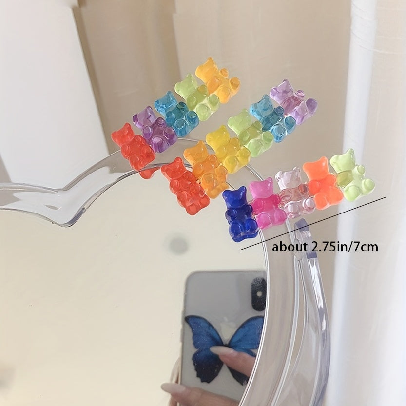 3pcs Little Bear Duck Billed Hair Clip Set Sweet Girls Hair Accessories