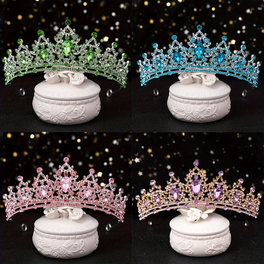 Baroque Rhinestone Crown Hairband Bridal Wedding Party Favor Decorations