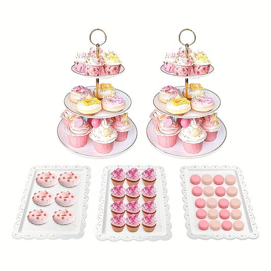 5 Pcs Cake Stand Set Cupcake Stand Set Dessert Table Display Set