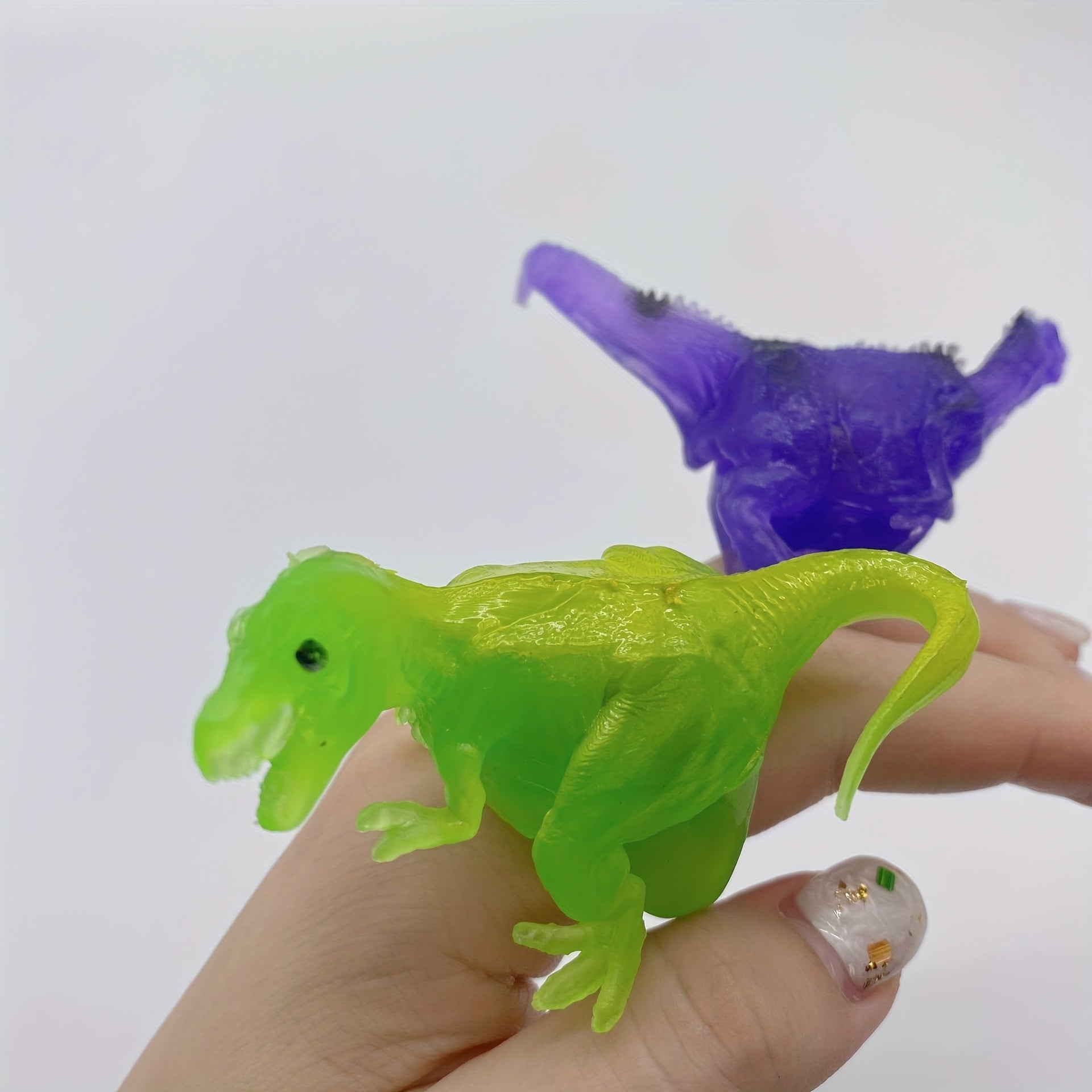 Dino Luminous Ring Kids Party Toy LED Jurassic Dinosaur Ring Plastic Mixed