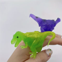 Dino Luminous Ring Kids Party Toy LED Jurassic Dinosaur Ring Plastic Mixed