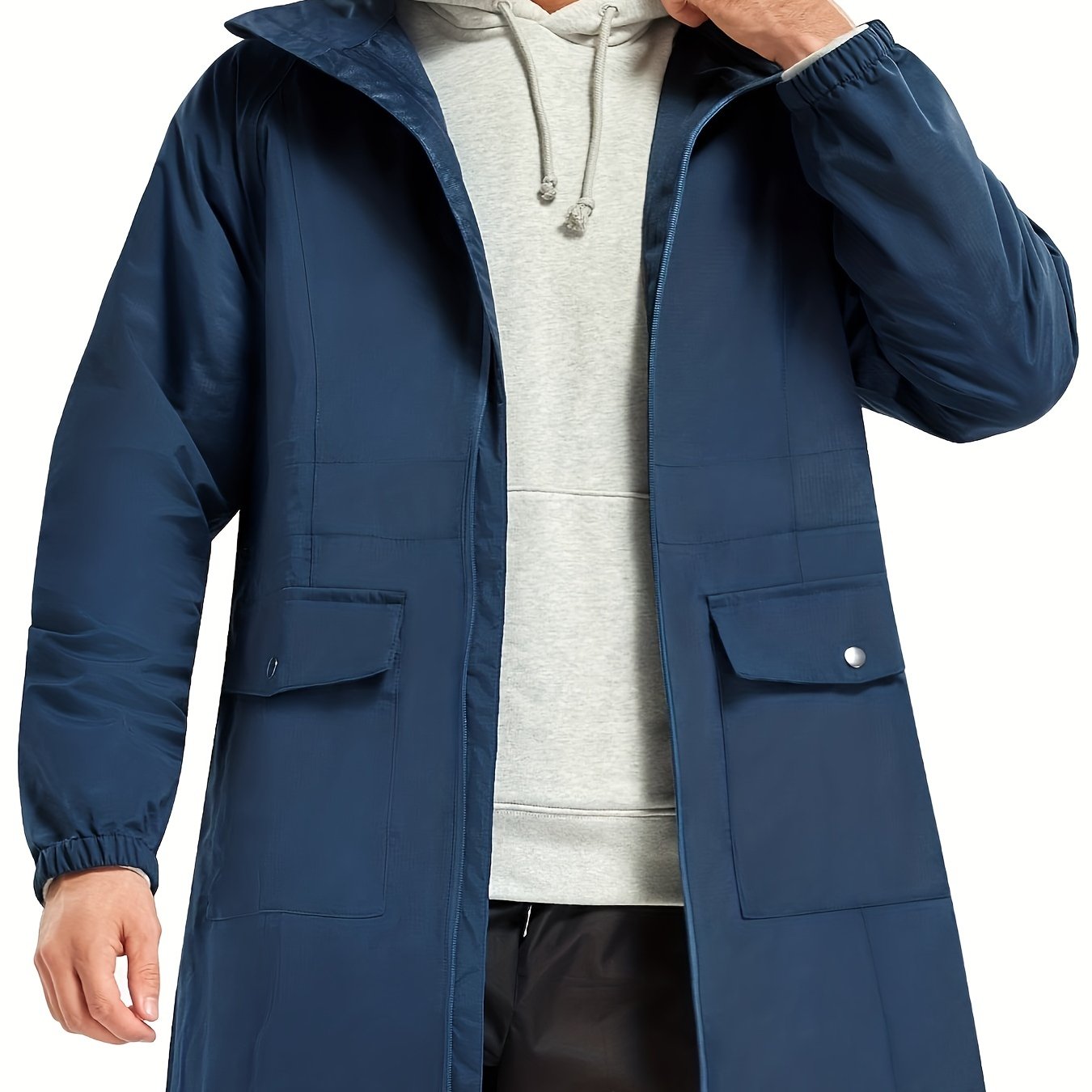 Men's Waterproof Hooded Jacket for Running
