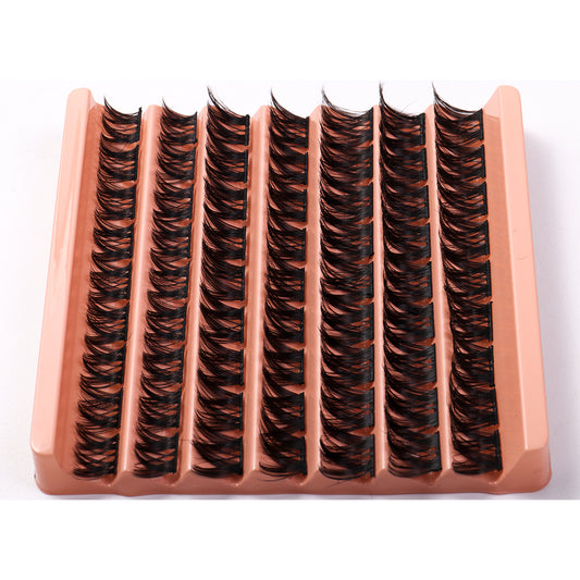 7 Rows DIY Segmented False Eyelashes Wispy Thick Eyelashes C Curl