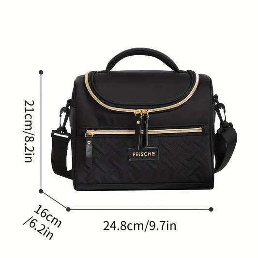 Sports Style Insulated Lunch Bag Hand Washable Polyester Meal Cooler