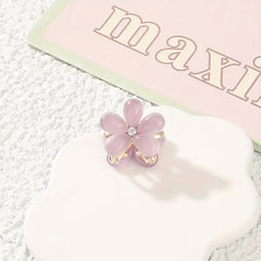 Oral Flower Hair Clip Sweet Hair Claw for Women Girls Baby