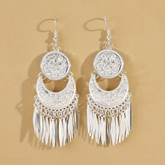 Bohemian Vintage Tassel Dangle Earrings Women Ethnic Style Statement