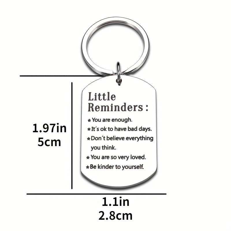 You Are Enough Keychain Mental Health Gift Daughter Mom Reminder Hug Self Love