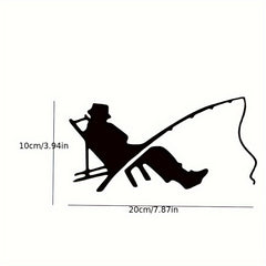 Car Fishing Sticker Decal Small Box Figure Boat Decoration