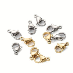 50PCS Gold Lobster Clasp Necklace Bracelet Connection Clasp DIY Accessories