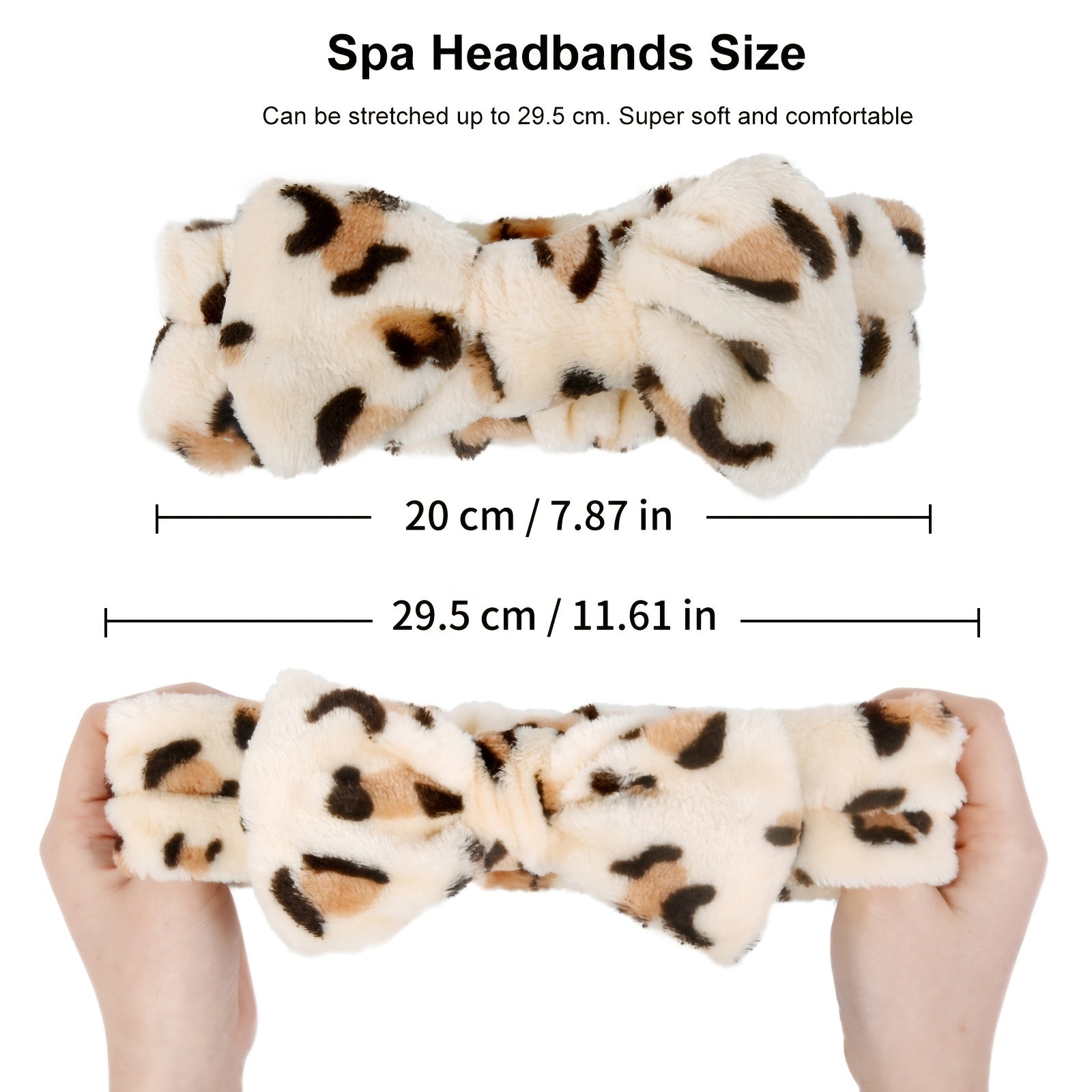 Coral Velvet Bow Knot Hair Wrap Shower Headband for Women