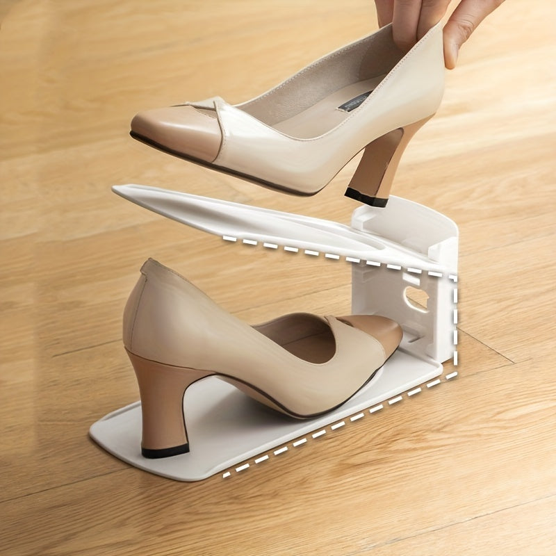 Double Layer Shoe Rack Adjustable Shoe Storage Shelf