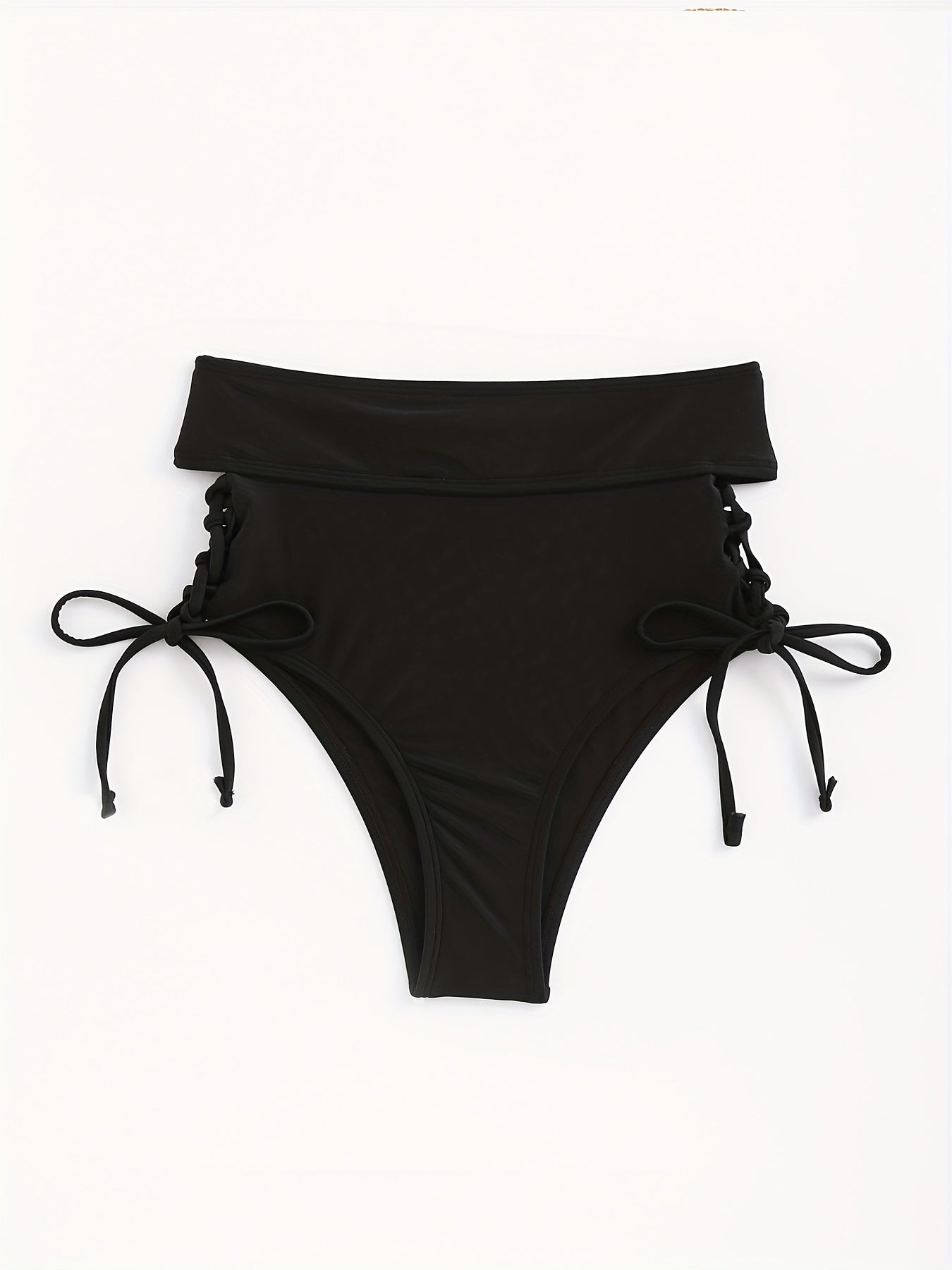 Sexy Criss Cross Strap Tie Side Bikini Bottom
